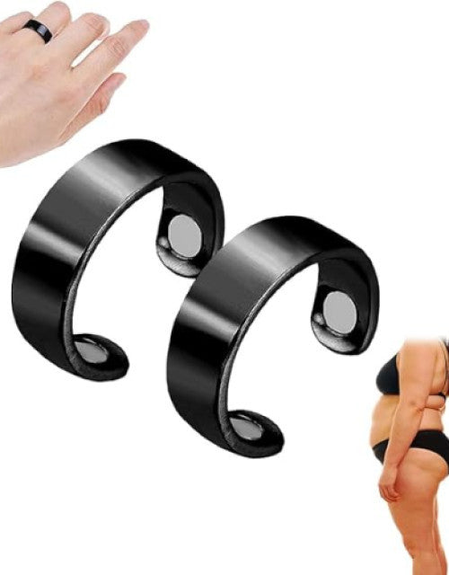 Drainage Therapeutic Magnetic Ring,Magnetic Therapy Rings ( Pack Of 2 )